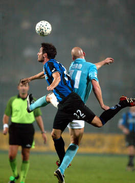 Bianchi, Atalanta och Stam, Lazio, i nickduell