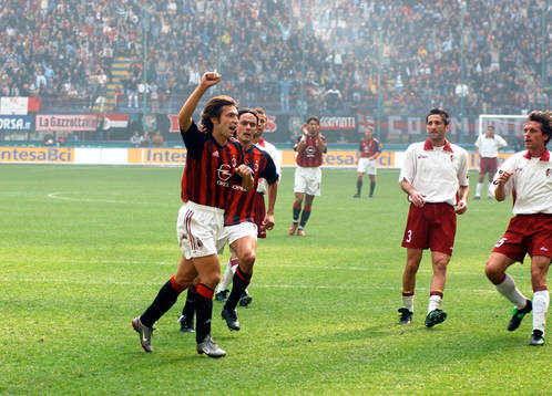 Pirlo, Milan, jubel
