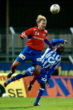Jesper Jansson, Helsingborg når högre än Kabba Samura,