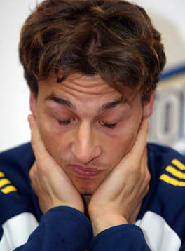 En trött  Zlatan Ibrahimovic