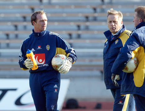 Dick Last, Tommy Söderberg (förbundskapten) och Lennart