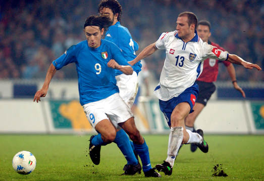 Inzaghi, Italien och Duljaj, Jugoslavien