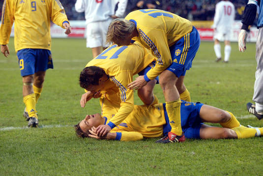 Zlatan Ibrahimovic, Sverige nickade in 1-1. Men i duellen