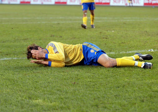 Zlatan Ibrahimovic, Sverige. Skada