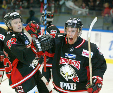 Mikael Wahlberg, Malmö och David Petrasek. Jubel
