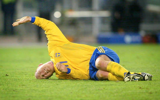 Jörgen Pettersson, Sverige,  har ont