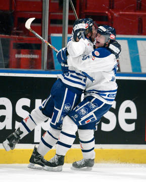 Johan Eneqvist och Hans Lodin, Leksand, jubel