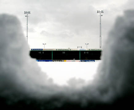Ruddalen var snötäckt, matchen inställd