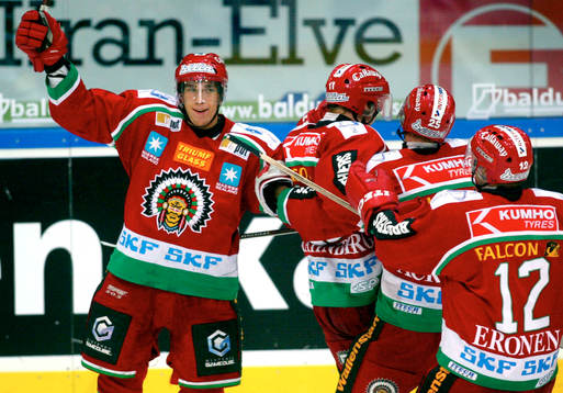 Joel Lundqvist jublar