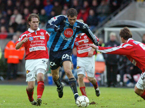Johan Elmander, DIF och Lasse Johansson, Kalmar