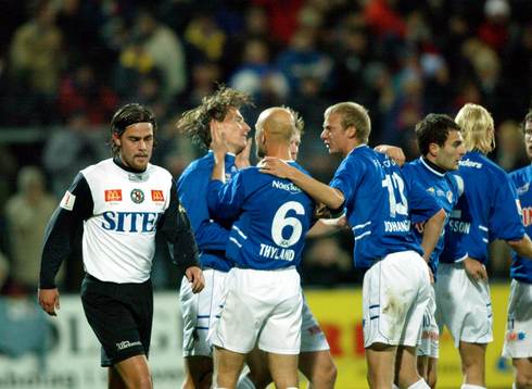 Halmstad 1-0 genom Tomas Zvirgzdauskas, jubel