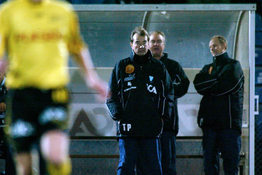 Tre bistra MFF-ledare, Tom Prahl, Bosse Nilsson och Anders