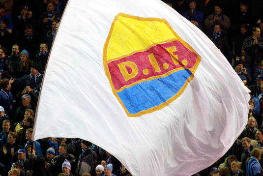 Supporter, flagga, Djurgården, DIF