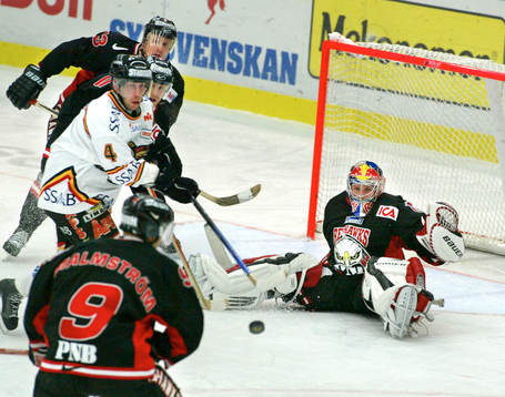 Stefan Nilsson, Luleå, var mycket nära framför Andreas