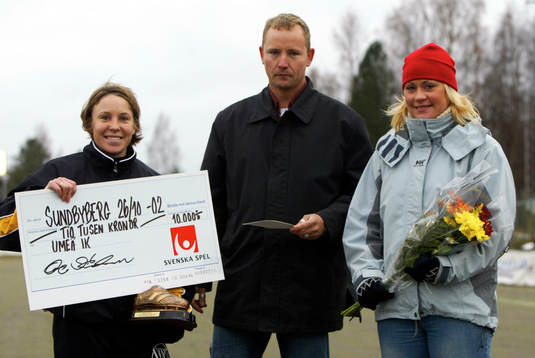 Fotboll, dam, allsvenskan, Umeå, Svenska mästare 2002
