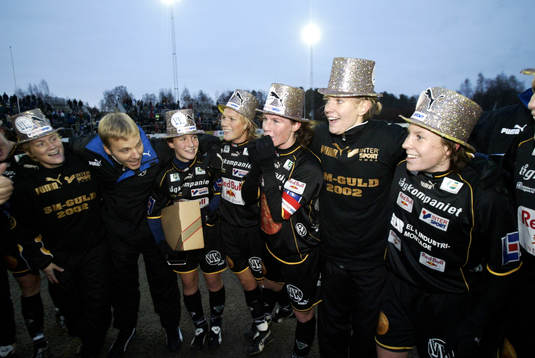 Fotboll, dam, allsvenskan, Umeå, Svenska mästare 2002