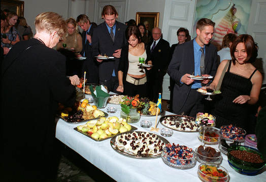 Landshövdingeparet Lars-Åke Lagrell och fru Yvonne i