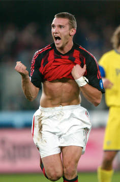 Shevchenko, Milan,  jubel