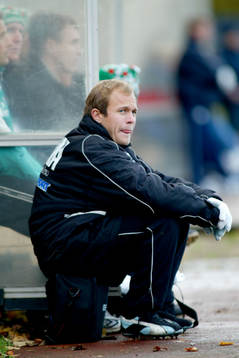 Hasse Blomqvist fick stanna på "bänken" hela matchen