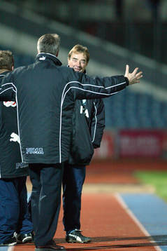 Hasse Borg, sportchef Malmö bjuder Tom Prahl, tränare