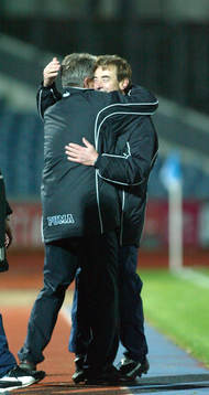 Hasse Borg, sportchef Malmö och Tom Prahl, tränare Malmö