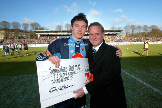 Kim Källström, Djurgården får pris av Pelle Kotschack,