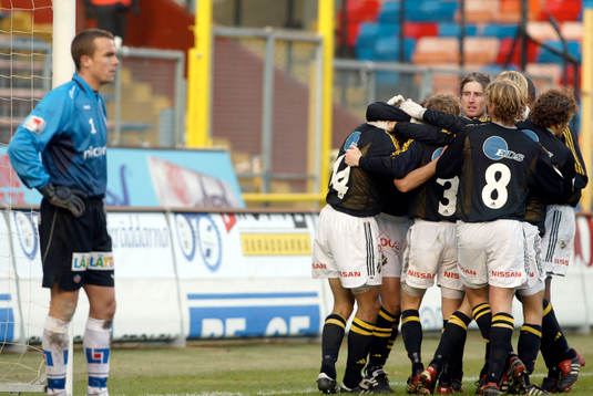 Krister Nordin och AIK jubel