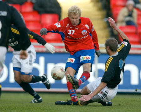 Gustaf Andersson, Helsingborg gör 0-1
