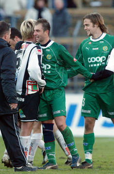Två vinnare på Landskrona IP. Landskrona och Hammarby.