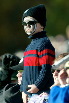 Supporter, fan, målad