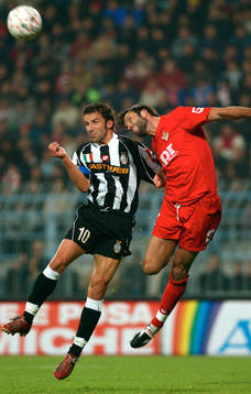 Del Piero, Juventus och Cardone, Piacenza nickar