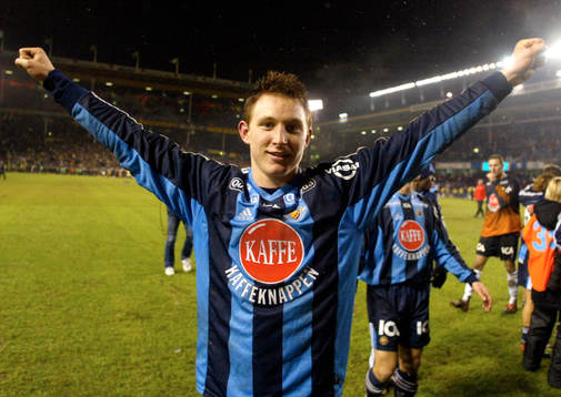 Djurgården svenska cupmästare. Kim Källström