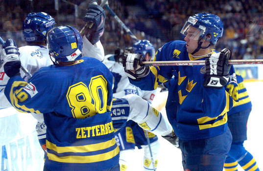 Tufft spel av Patrik Zetterberg Mattias Wennerberg, Sverige