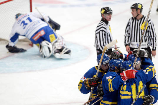 Ishockey, Karjala cup, Sverige - Finland, jubel