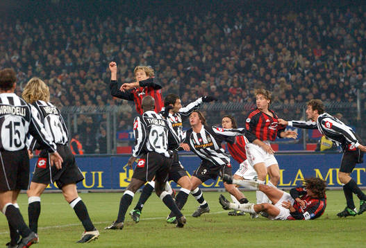 Fotboll, italiensk, serie A, Juventus - Milan