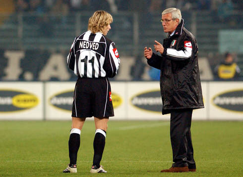 Lippi,tränare och Nedved, Juventus