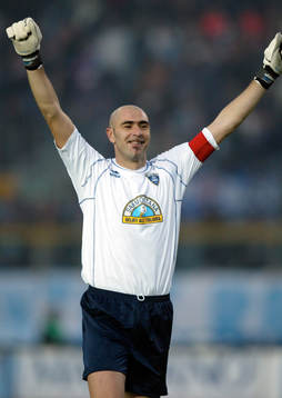 Berti, Empoli, målvakt. Jubel, glädje
