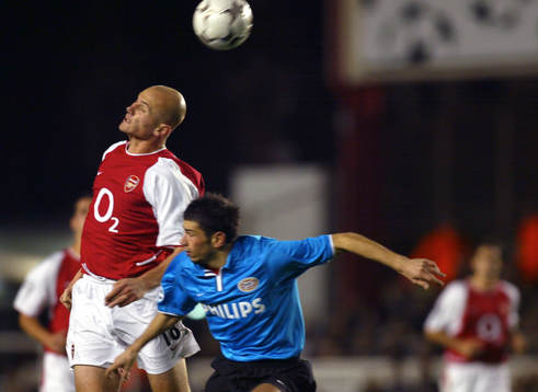 Pascal Cygan, Arsenal och Mateja Kezman, PSV Eindhoven