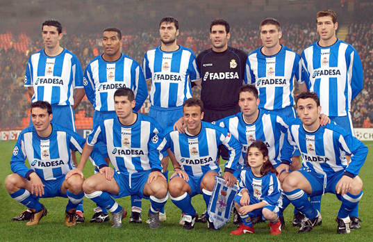 Fotboll, Italiensk, serie A,  Deportivo La Coruna, lagbild