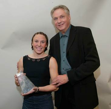 Åke Stolt (Sportchef Sydsvenskan) och Hanna Ljungberg,
