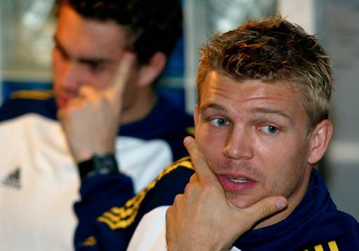 Fotboll, Marcus Allbäck, Sverige, Johan Elmander