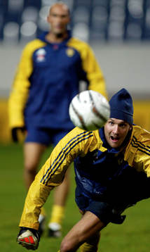 Fotboll, Träning,  Andreas Isaksson, Målvakt, Sverige