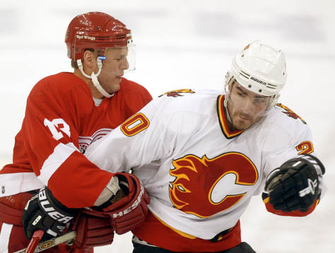 Calgary - Detroit: Mathias Johansson