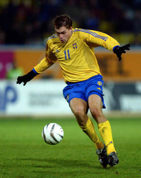 Fotboll, Johan Elmander, Sverige