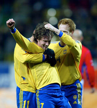 Mikael Nilsson och Michael Svensson, jubel
