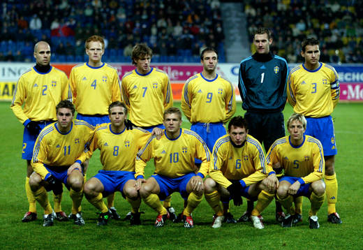 Lagbild Sverige: Teddy Lucic, Michael Svensson, Mikael