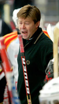 Gunnar Persson, ny tränare i Brynäs skrek sig hes