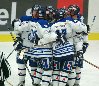 Ishockey, Elitserien, jubel, Leksand