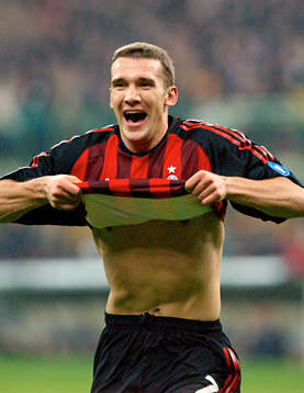 Shevchenko, Milan, jubel