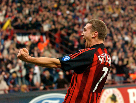 Shevchenko, Milan, jubel